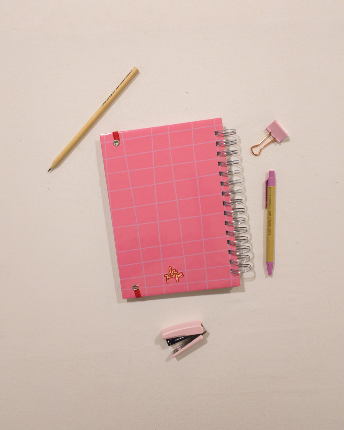 Contratapa del cuaderno Dulce amor (colección Corazón) de La Pape
