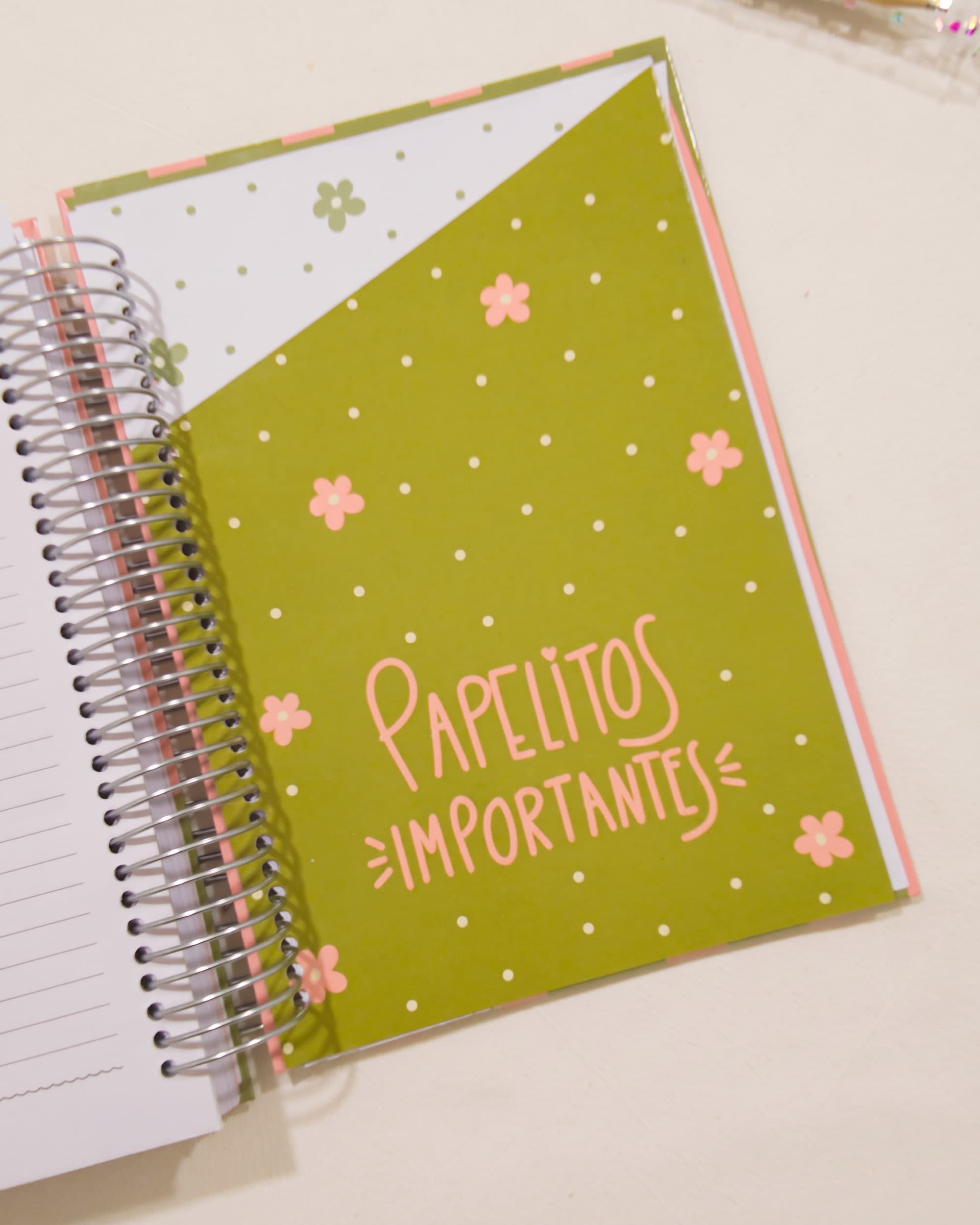 Bolsillo «papelitos importantes» de la agenda 2027 día a día Rumbo