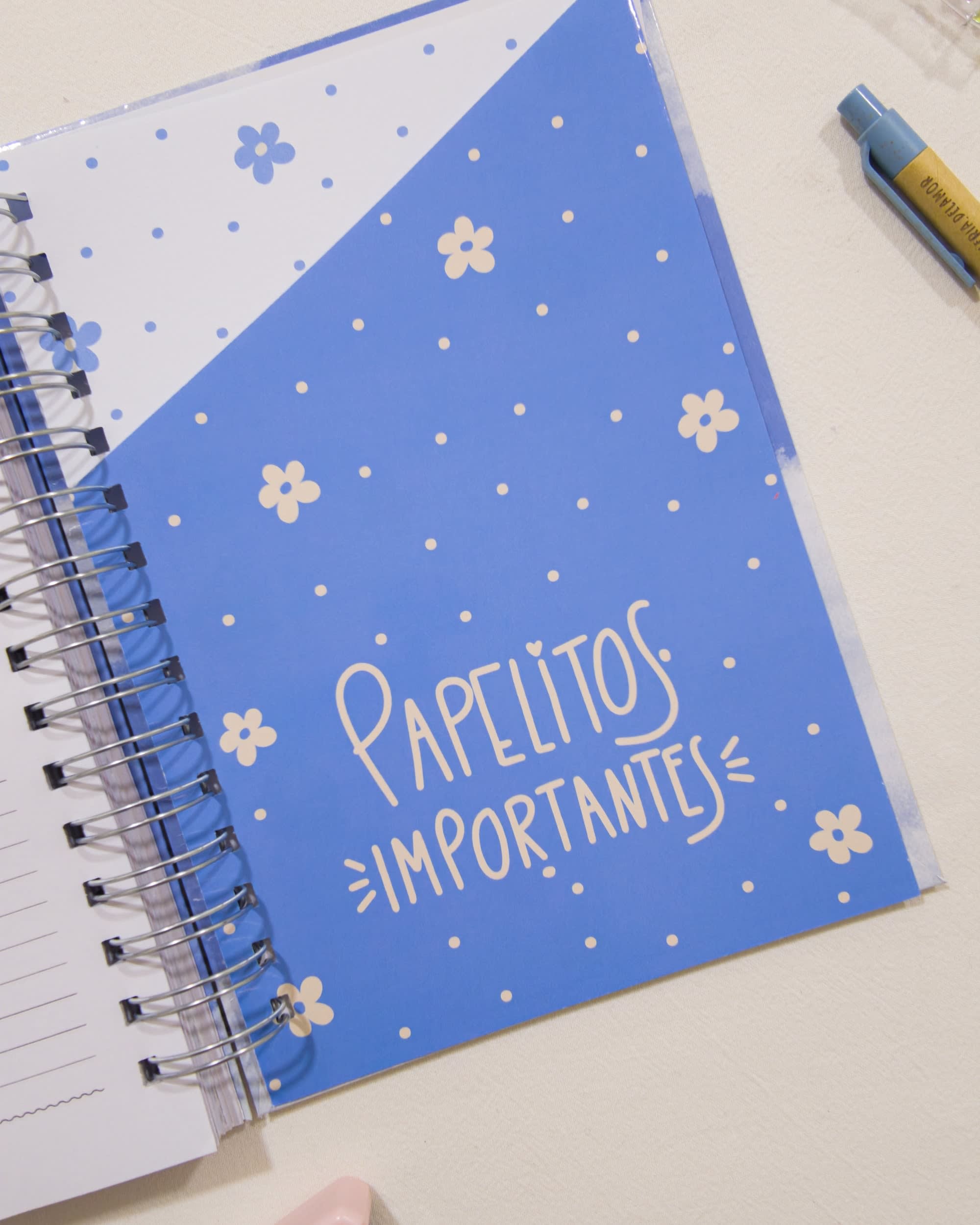 Bolsillo «papelitos importantes» de la agenda 2027 semana a la vista Cielo