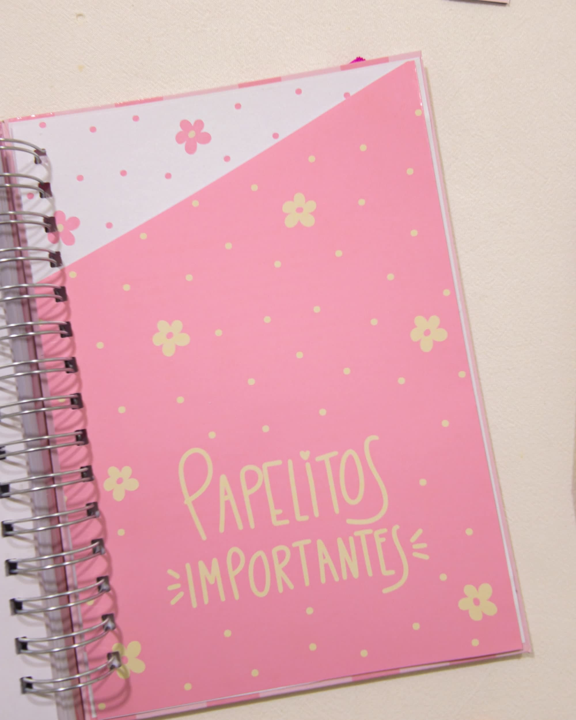 Bolsillo «papelitos importantes» de la agenda 2027 semana a la vista Cosas buenas