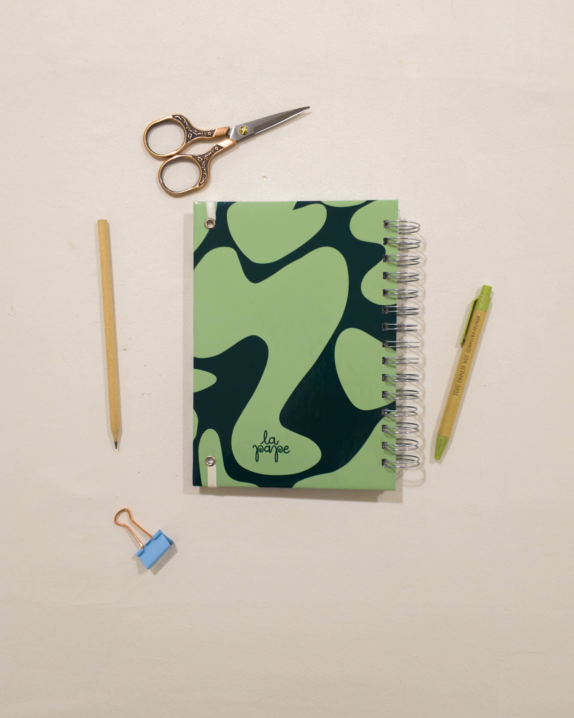 Contratapa del cuaderno Liana (colección Selva) de La Pape