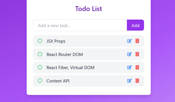 React Context API Todo Application
