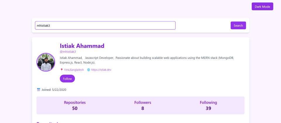 🚀 Just Launched: GitHub User Profile Finder! 🌟