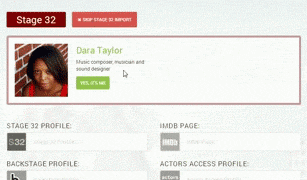 Pick profiles for your actor website