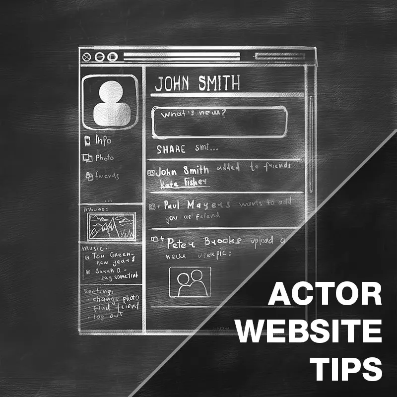 Actor Website Tips