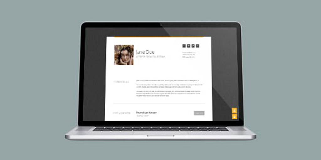 Social Plain Resume Free Actor Website Template