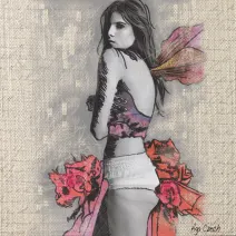 Art by Aga Czech: GIRL IN RED