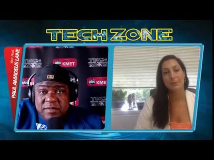  Tech Zone With Paul Amadeus Lane - Ep. #12 Pt 3  LiveU's Marketing Director, Claudia Barbiero