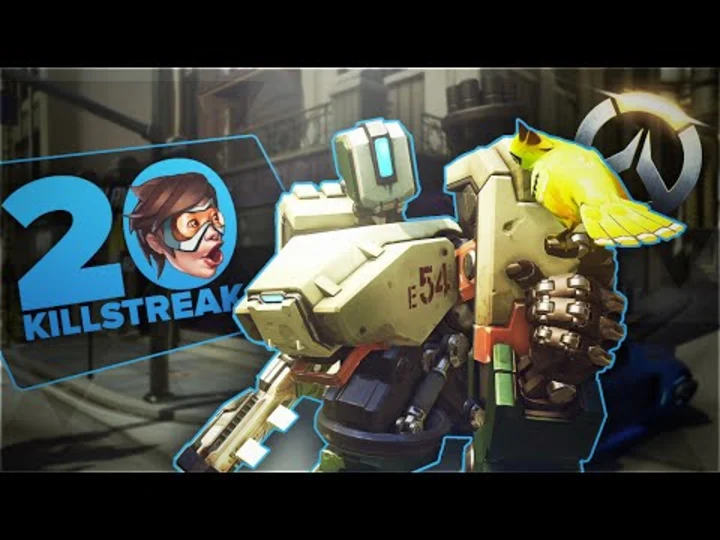 Overwatch - 20 Killstreak Bastion ?! - PC Ultra settings 1080@60