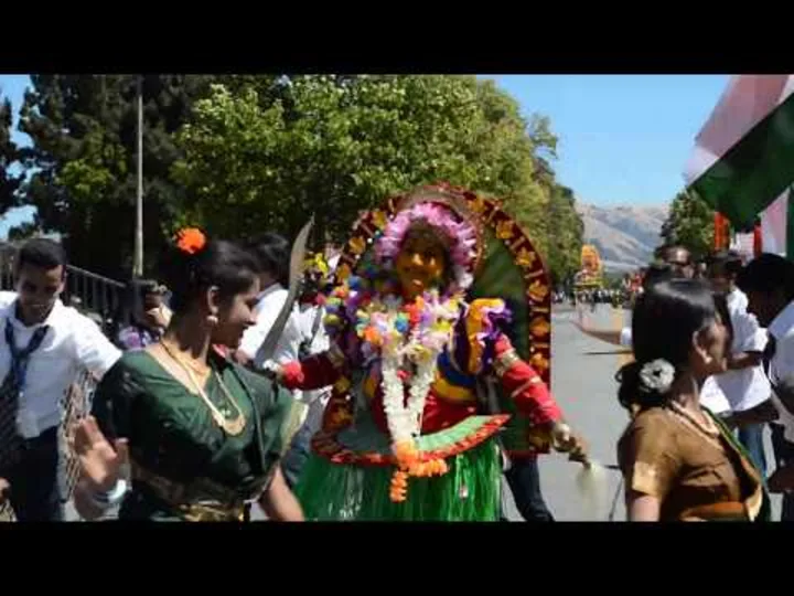 Celebs, Saints, Silicon Valley Artists dance in Boota(Raghuram) KOLA @Independence Day Parade USA