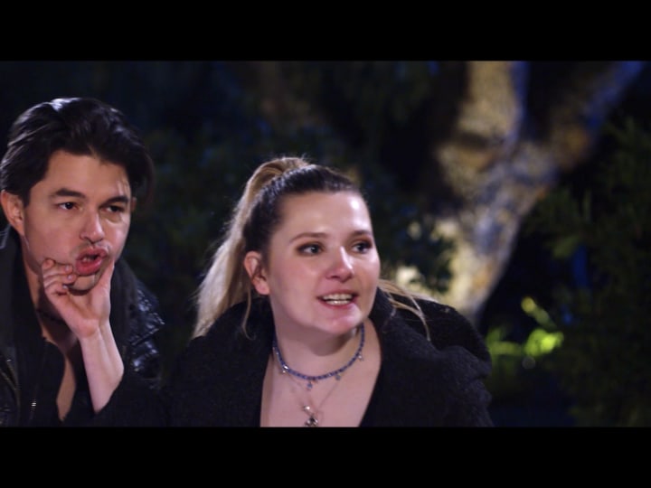 Still from The Cannibals - Al Ortega and Abigail Breslin