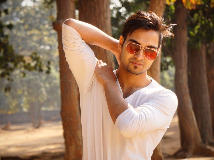 Mid-Shot with sunglasses.