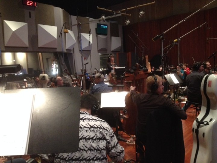 DaraTaylor Conducting-at-Warner-Brothers