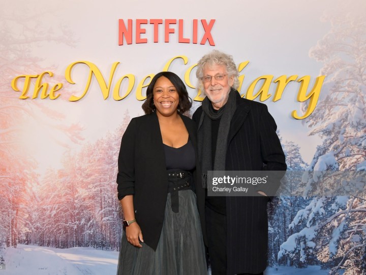 Dara Taylor and Charles Shyer at Premiere for The Noel Diary