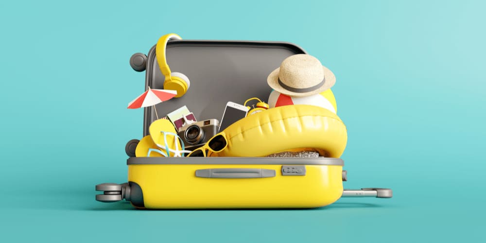 Yellow suitcase