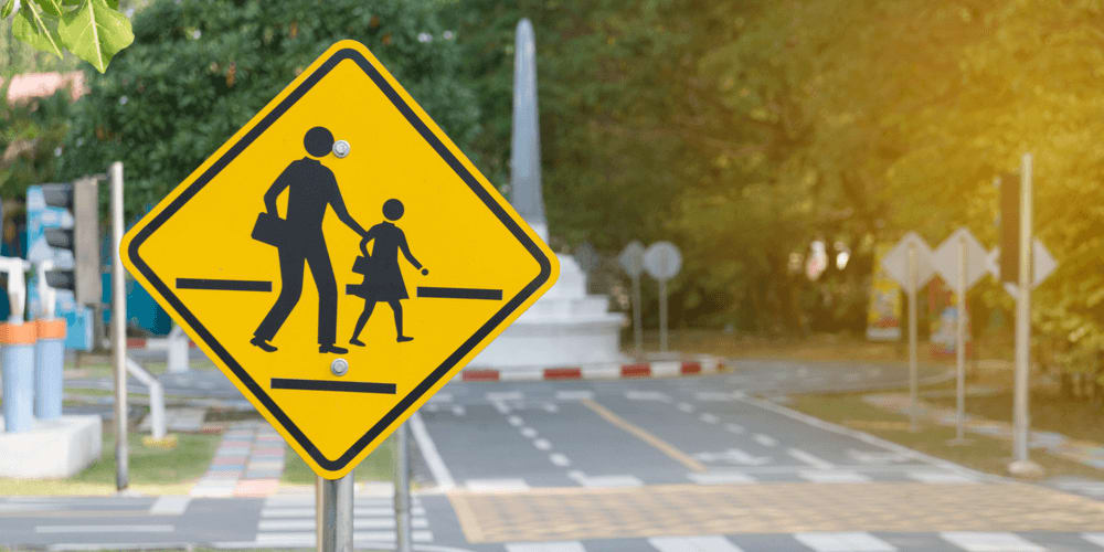 school crossing ahead