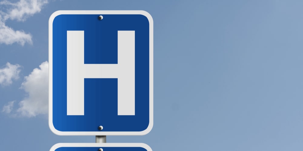 hospital sign