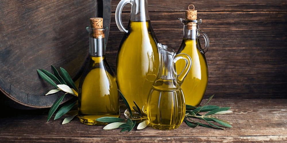 How much olive oil is there in the barrel?