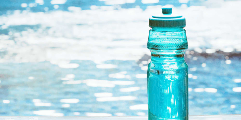 Stop buying bottled water and use a reusable glass water bottle