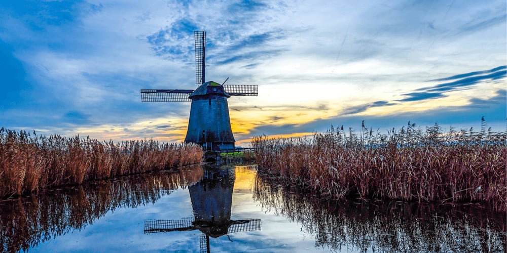 Windmills were first used to produce electricity in 1887