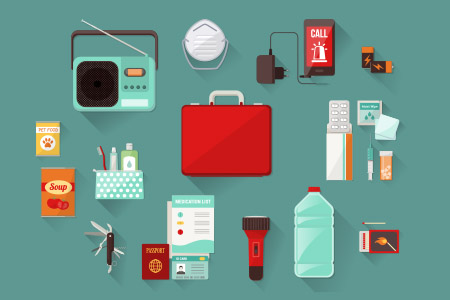 Items to include in an emergency supplies kit