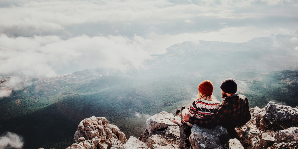 Adventurous couple