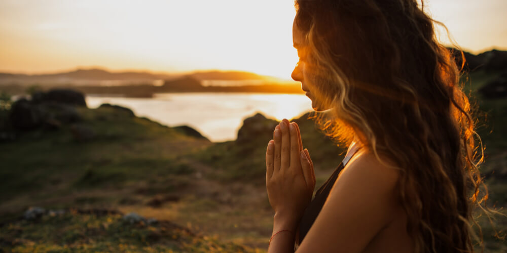 Woman and the sun