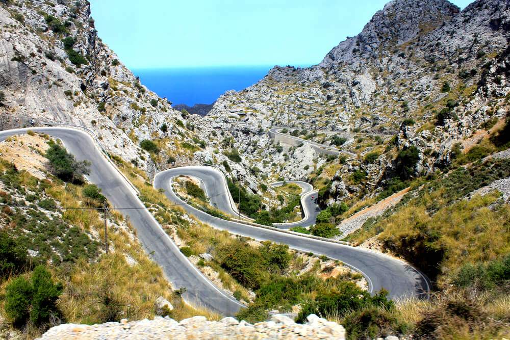 Cyclists come to Mallorca to enjoy its peculiar terrain.