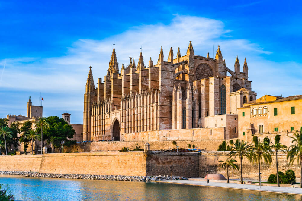 La Seu Cathedral in Palma, Mallorca, is one of the most significant remnants of the island's ancient history.