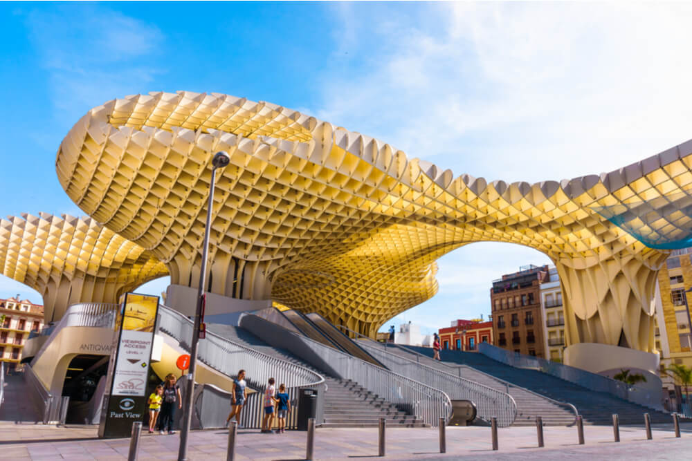 “Mushrooms” of Metropol Parasol in La Encarnación square