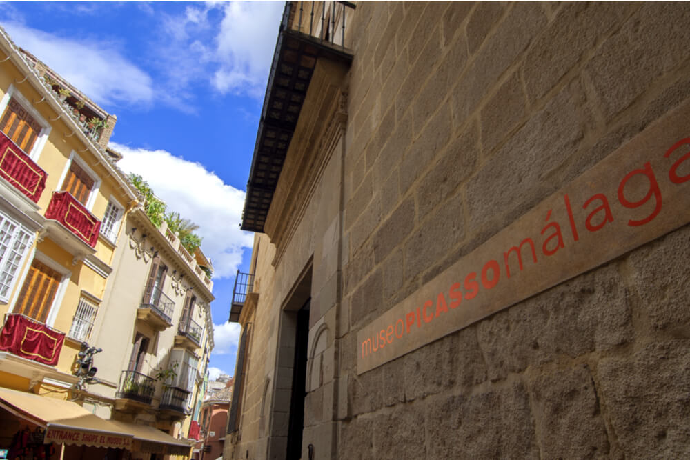 Entrance to Museo Picasso Málaga.