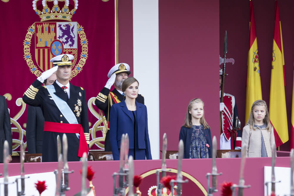 King Felipe, Queen Letizia, and their two daughters