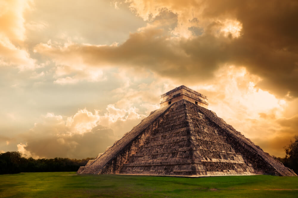 the Temple of Kukulkan represents an impressive step-pyramid dedicated to the feathered serpent