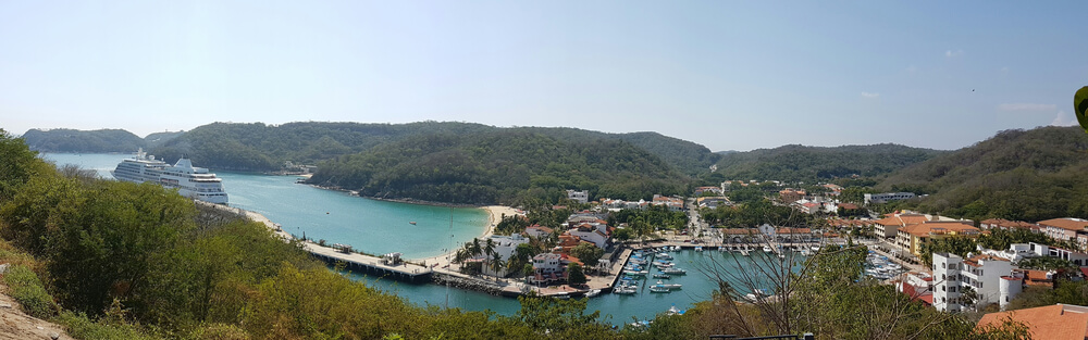Huatulco is a resort converted from a fishing village