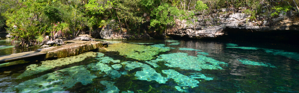 Azul sinkhole near Playa del Carmen, Mexico
