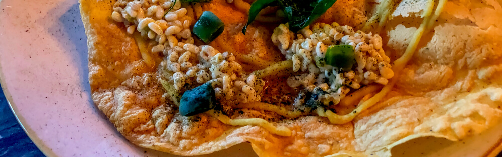 Escamoles have a nutty flavor and a cottage-cheese-like texture