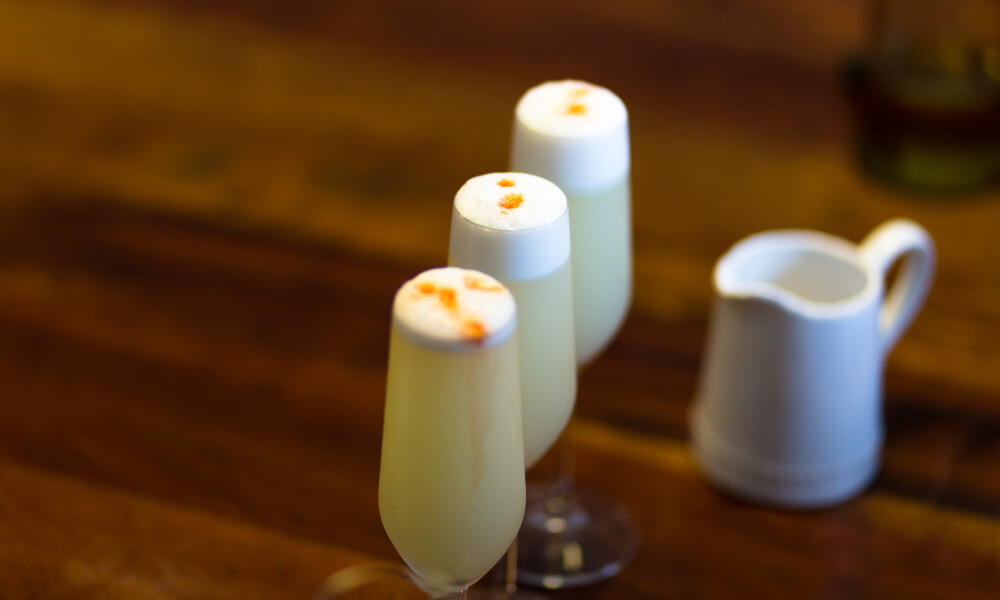 Pisco sour, a popular Chilean cocktail