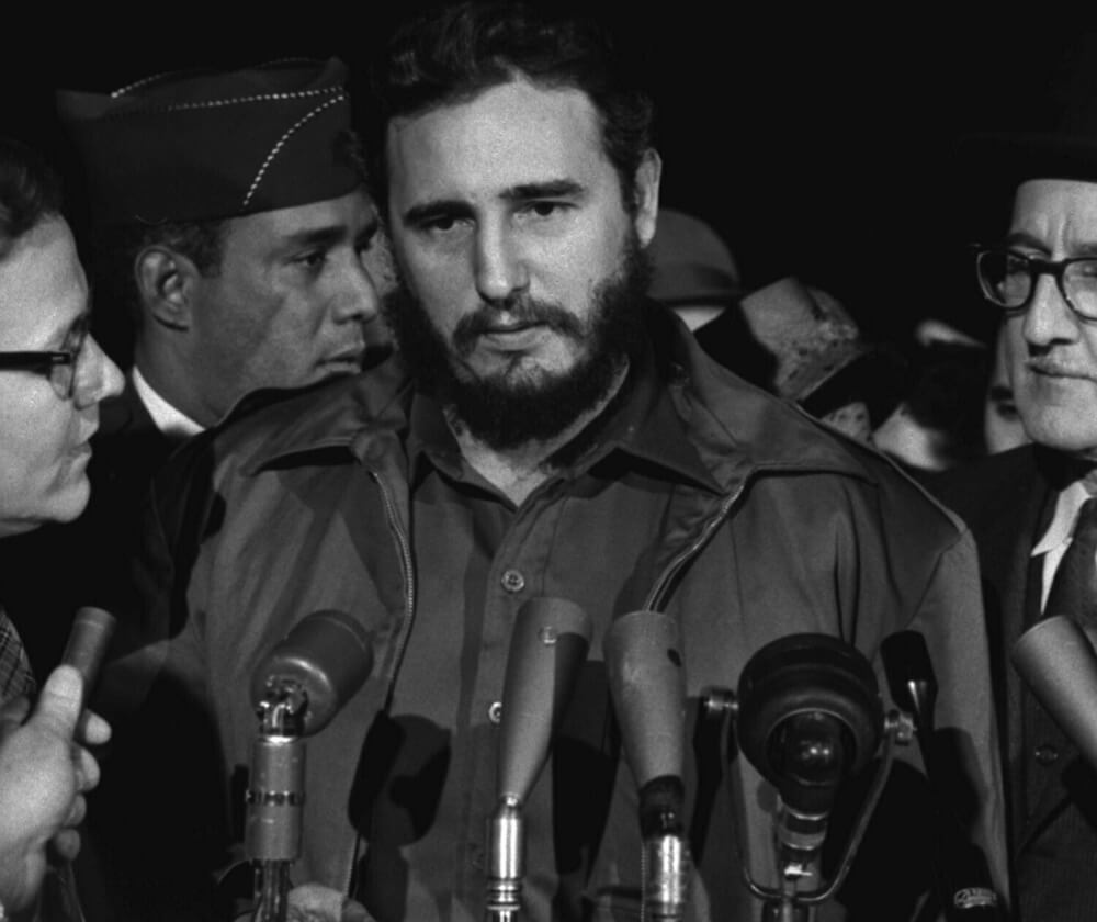 Castro during a visit to the United States in 1959