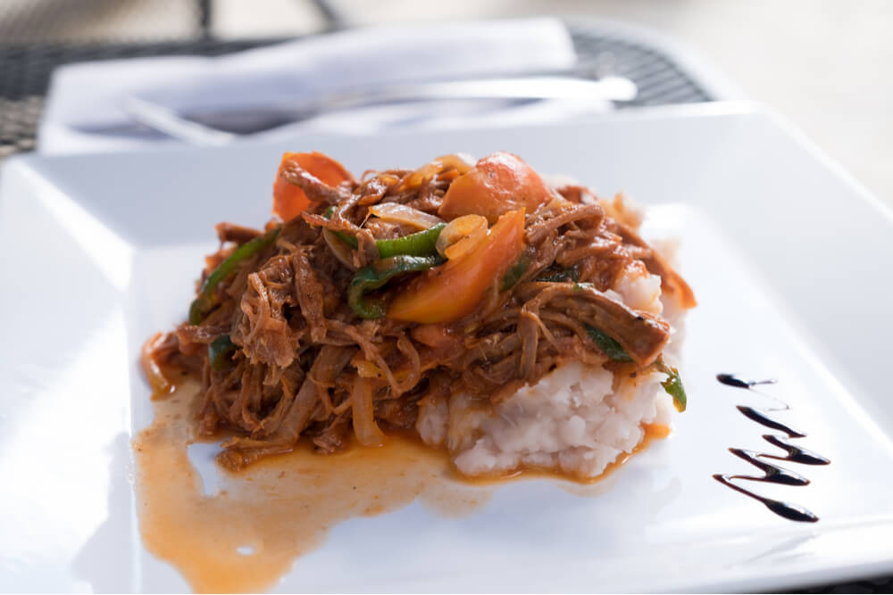 Ropa vieja is a national dishes of Cuba