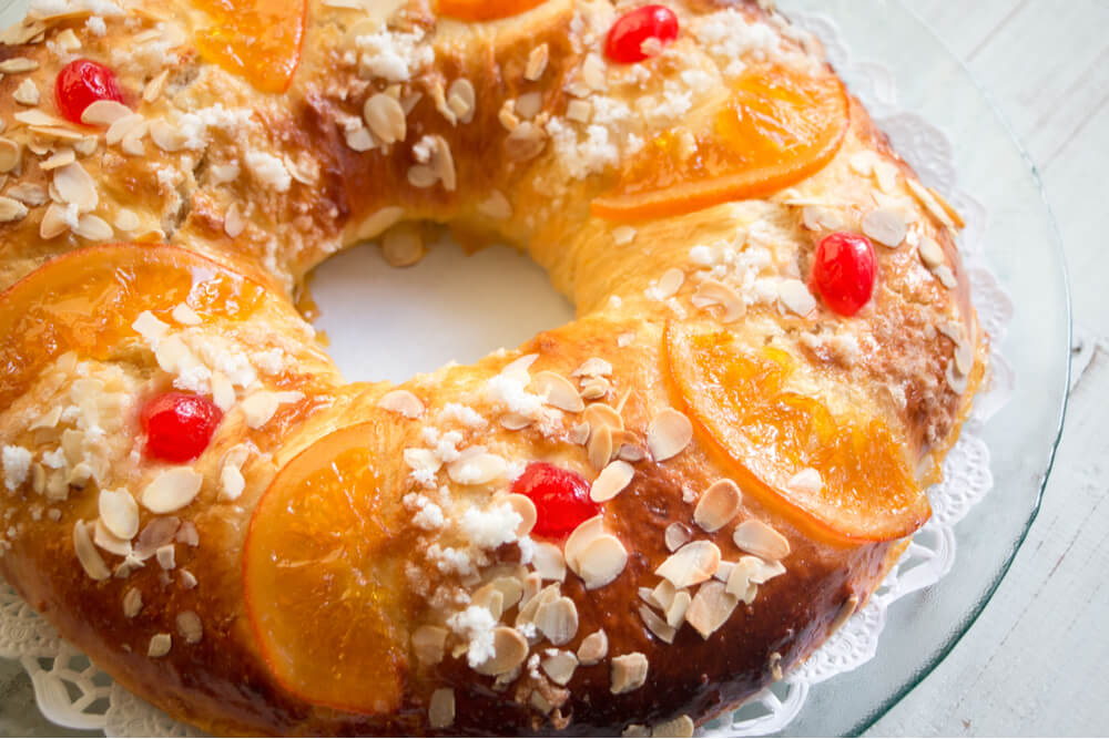 Roscón is a traditional Epiphany cake in Spain