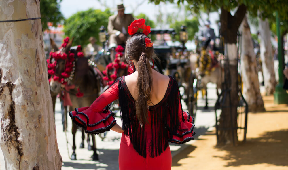 Splendid costumes and carriages at La Semana Gótica in Madrid, Spain