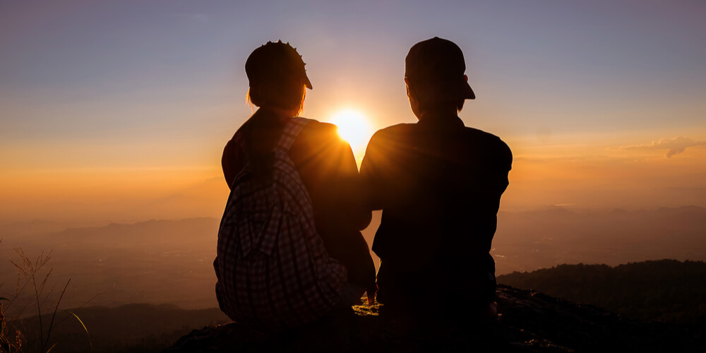 Couple in the mountains