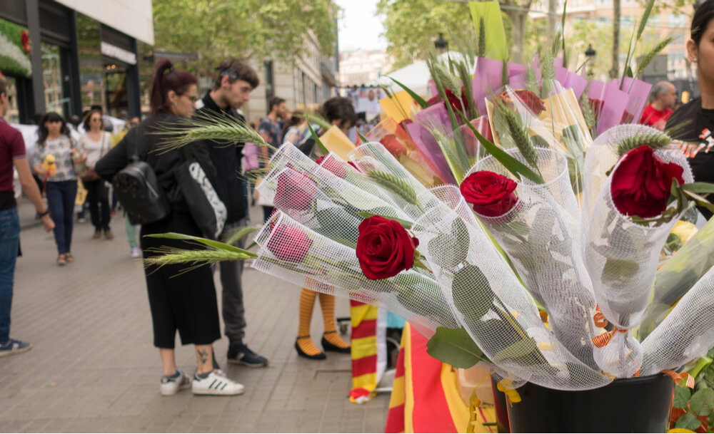 Saint George's Day (La Diada de Sant Jordi in Catalan) is traditionally celebrated in several regions of Spain