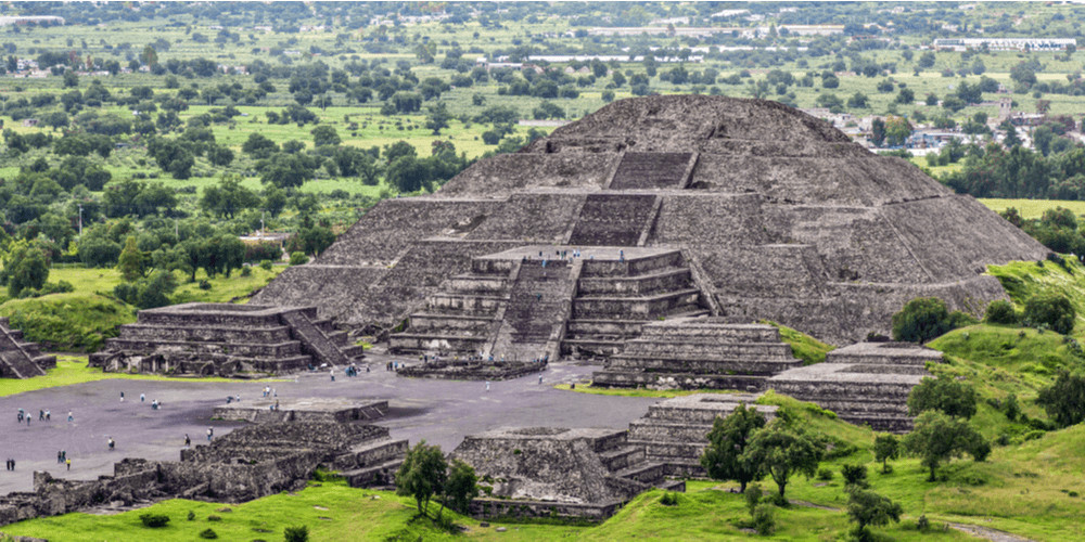 the Pyramid of the Moon is the 2nd largest in Teotihuacan