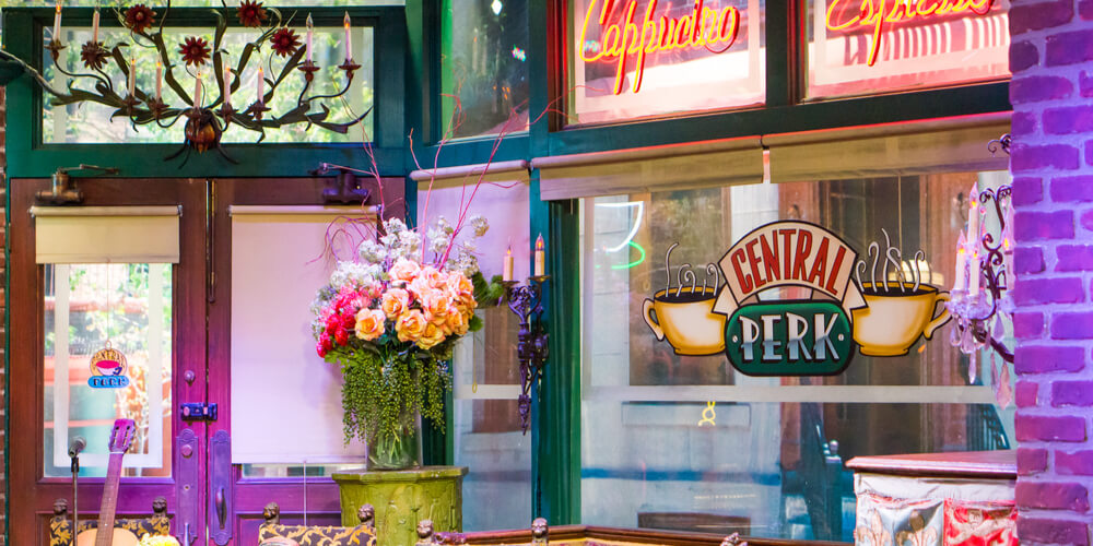 Central Perk cafe in the Warner Bros Studio Tour in Burbank