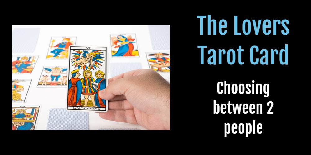 Draw tarot on white background : The Lovers