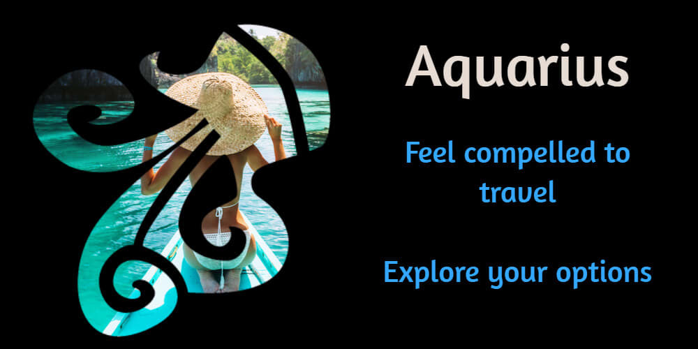 Travel horoscope for Aquarius