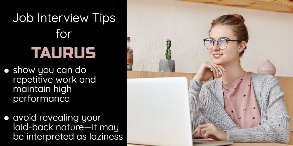 Job Interview Tips for Taurus