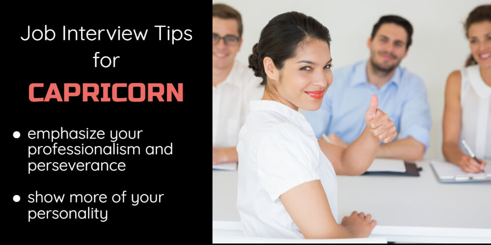 Job Interview Tips for Capricorn