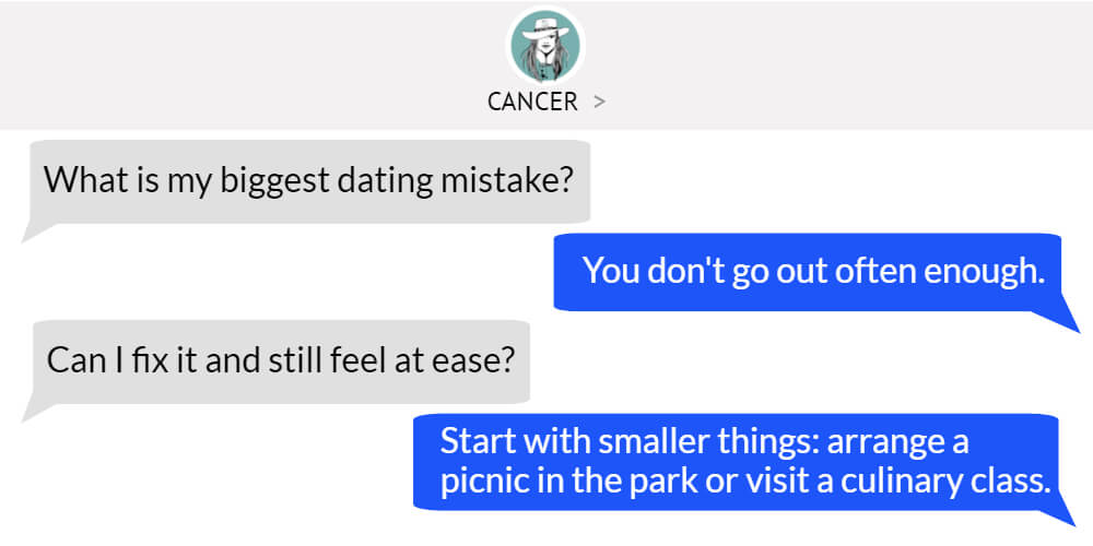 Cancer worst dating problem